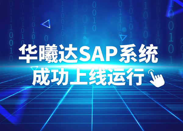 华曦达SAP系统成功上线运行