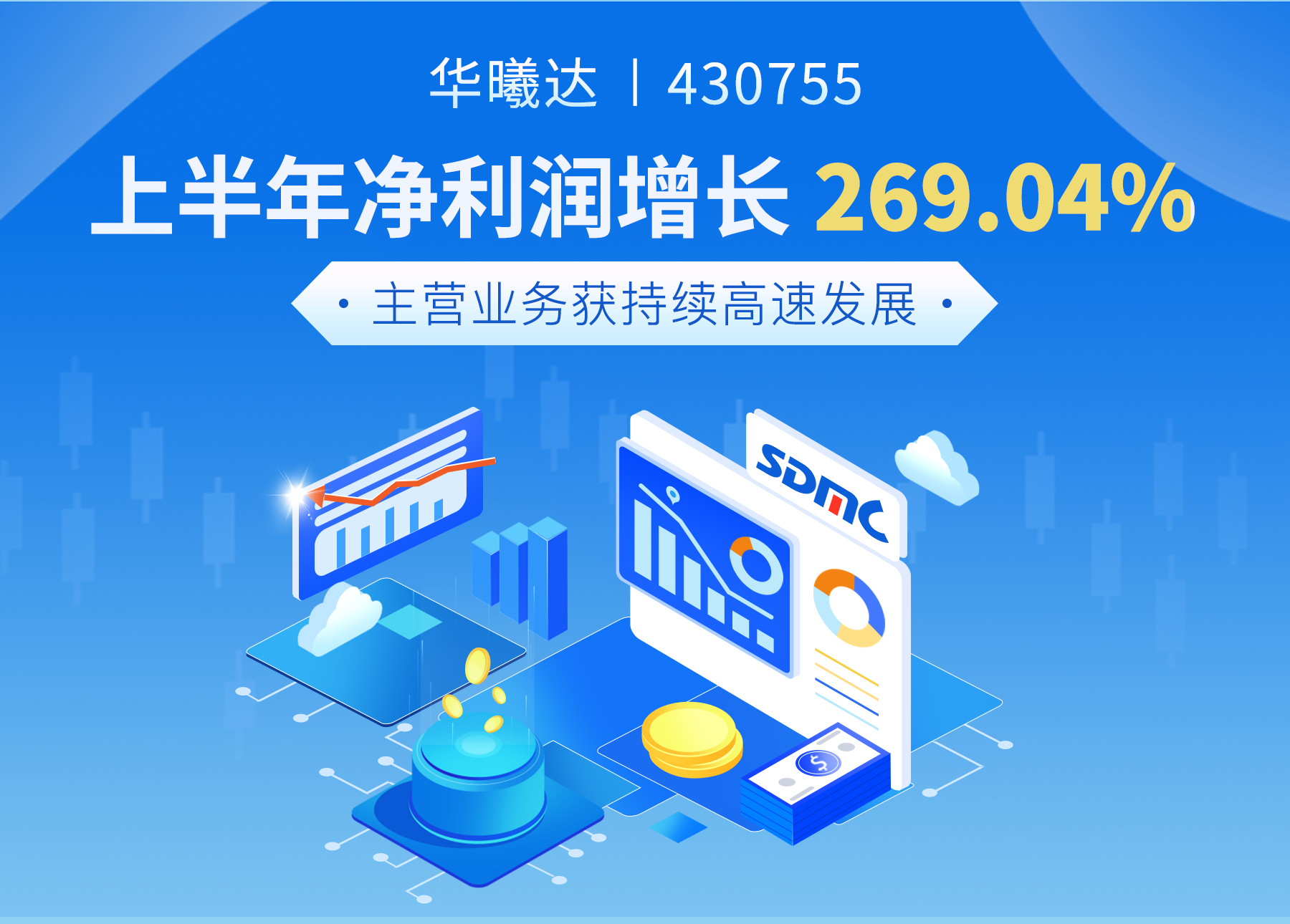 华曦达上半年净利润增长269.04%, 主营业务获持续高速发展